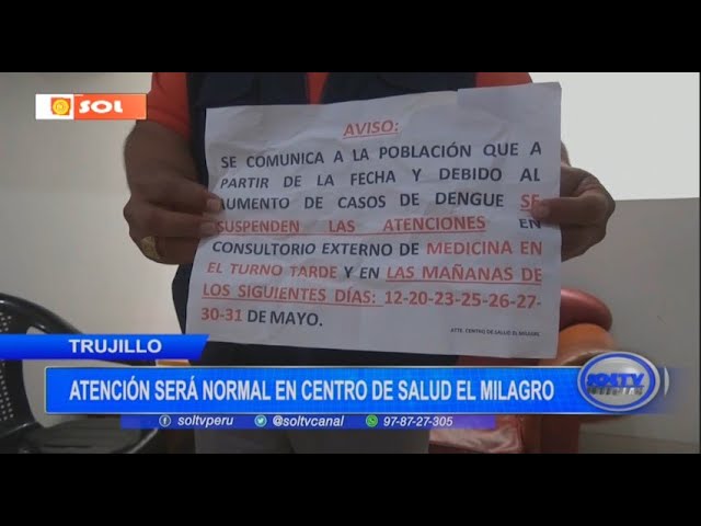 Centro de salud de Milagros