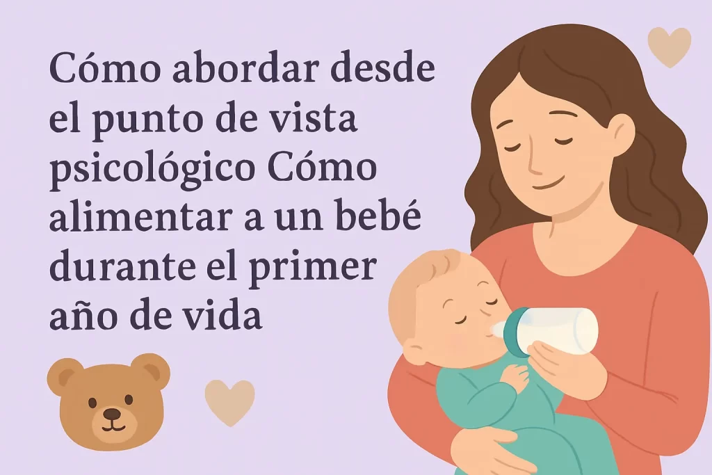 cómo abordar desde el punto de vista psicológico Cómo alimentar a un bebé durante el primer año de vida