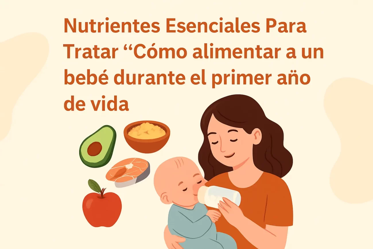 nutrientes esenciales para tratar Cómo alimentar a un bebé durante el primer año de vida