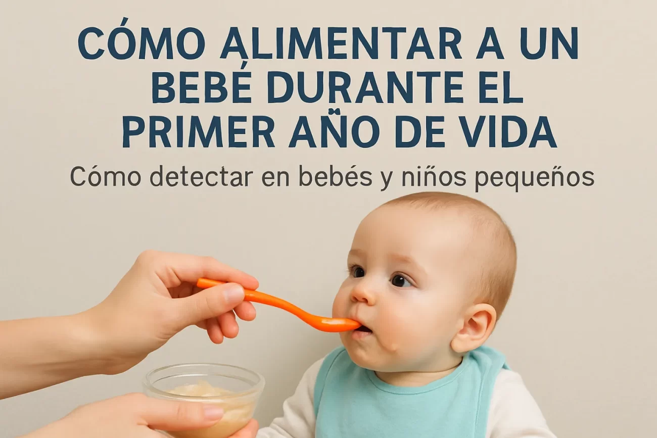 cómo detectar en bebés y niños pequeños Cómo alimentar a un bebé durante el primer año de vida