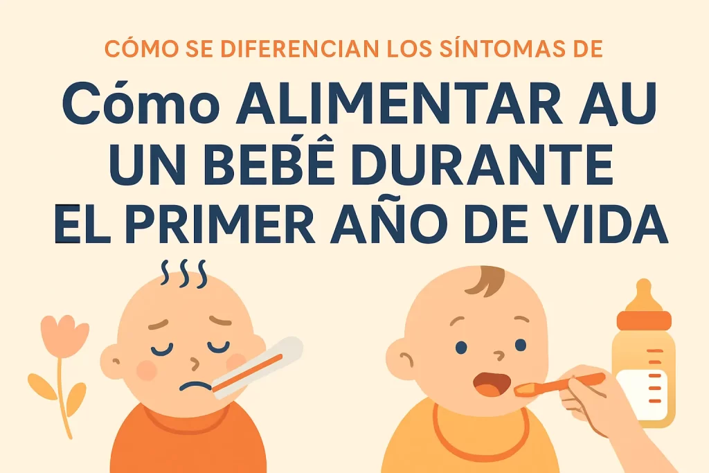 cómo se diferencian los síntomas de Cómo alimentar a un bebé durante el primer año de vida