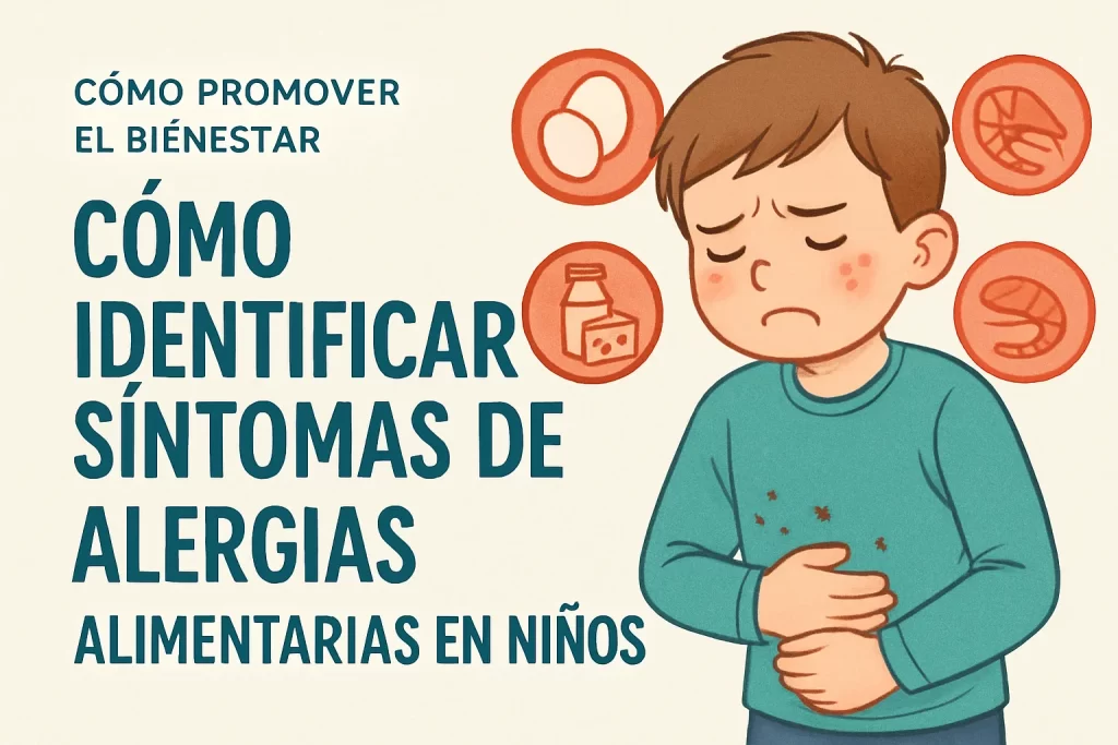 cómo promover el bienestar en caso de Cómo identificar síntomas de alergias alimentarias en niños
