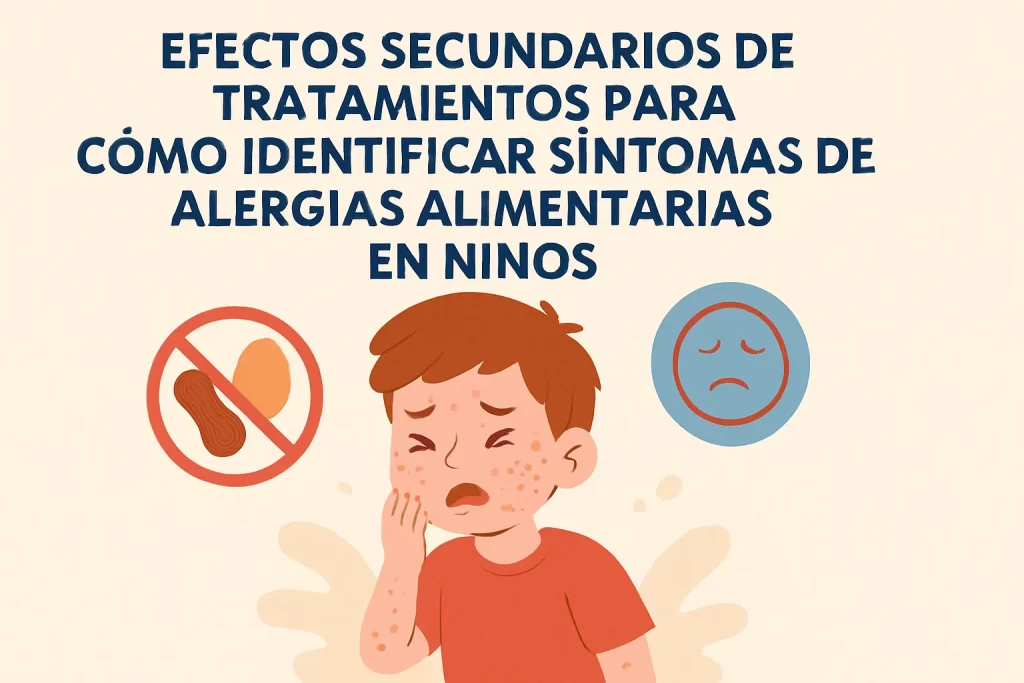 efectos secundarios de tratamientos para Cómo identificar síntomas de alergias alimentarias en niños