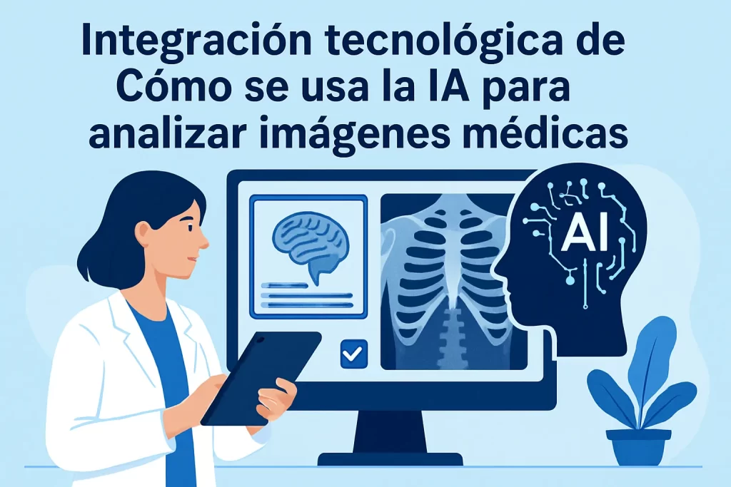 integración tecnológica de Cómo se usa la IA para analizar imágenes médicas