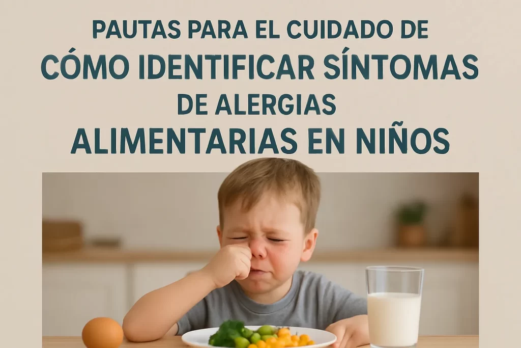 pautas para el cuidado de Cómo identificar síntomas de alergias alimentarias en niños