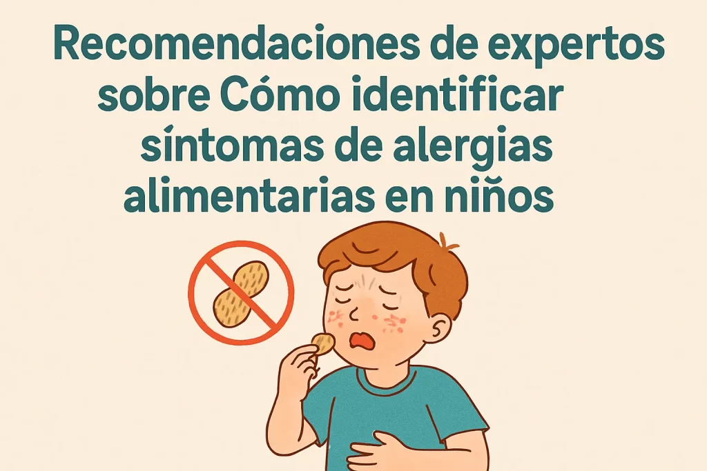recomendaciones de expertos sobre Cómo identificar síntomas de alergias alimentarias en niños