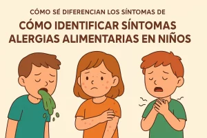 cómo se diferencian los síntomas de Cómo identificar síntomas de alergias alimentarias en niños