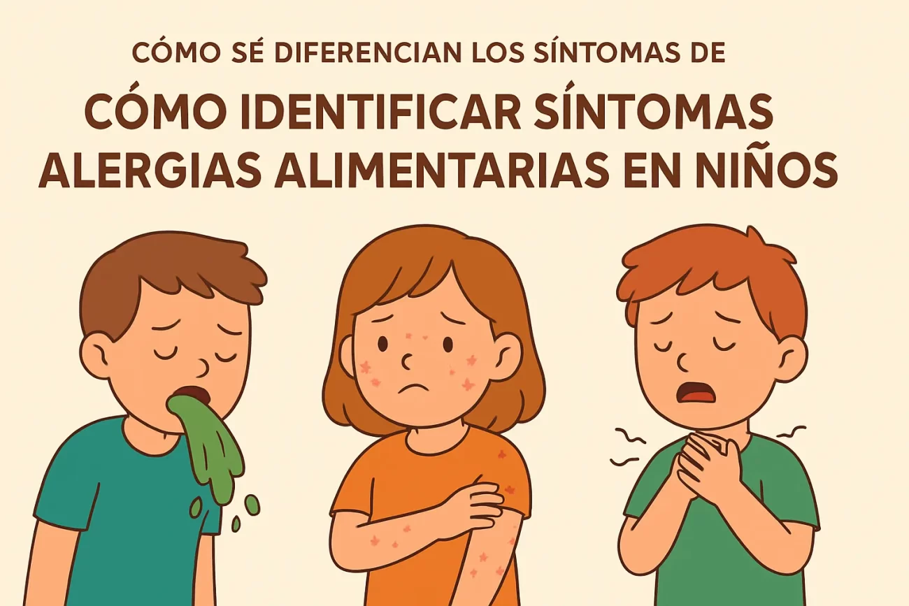 cómo se diferencian los síntomas de Cómo identificar síntomas de alergias alimentarias en niños