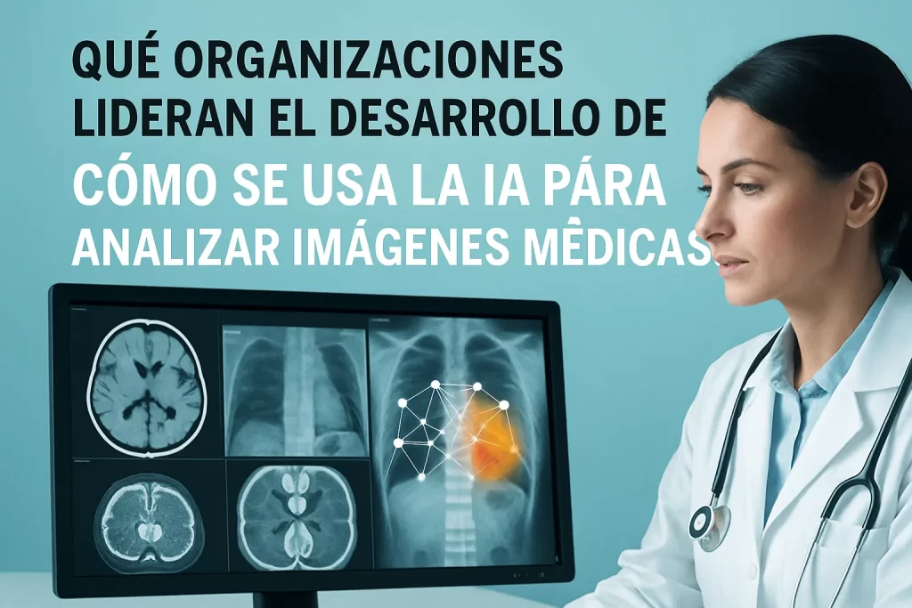 qué organizaciones lideran el desarrollo de Cómo se usa la IA para analizar imágenes médicas