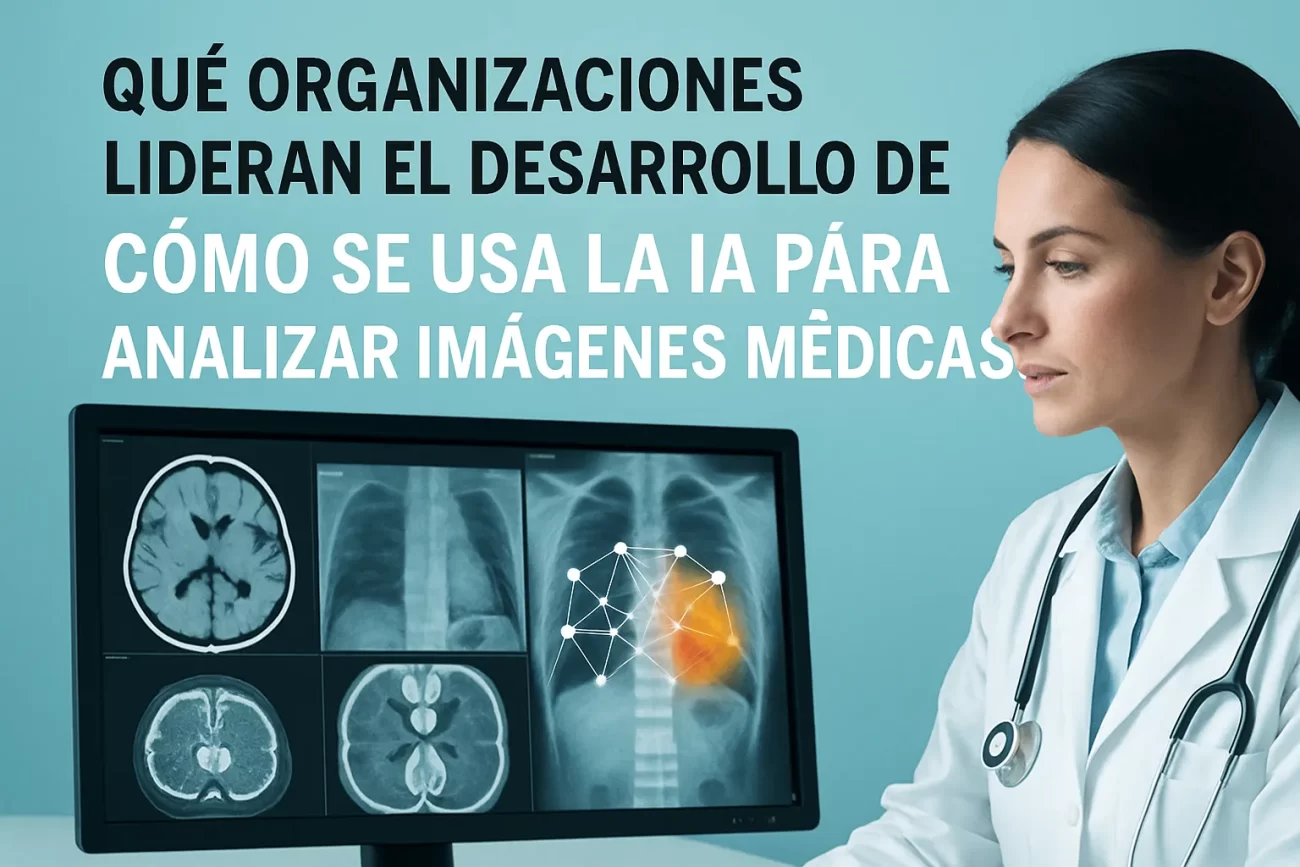 qué organizaciones lideran el desarrollo de Cómo se usa la IA para analizar imágenes médicas