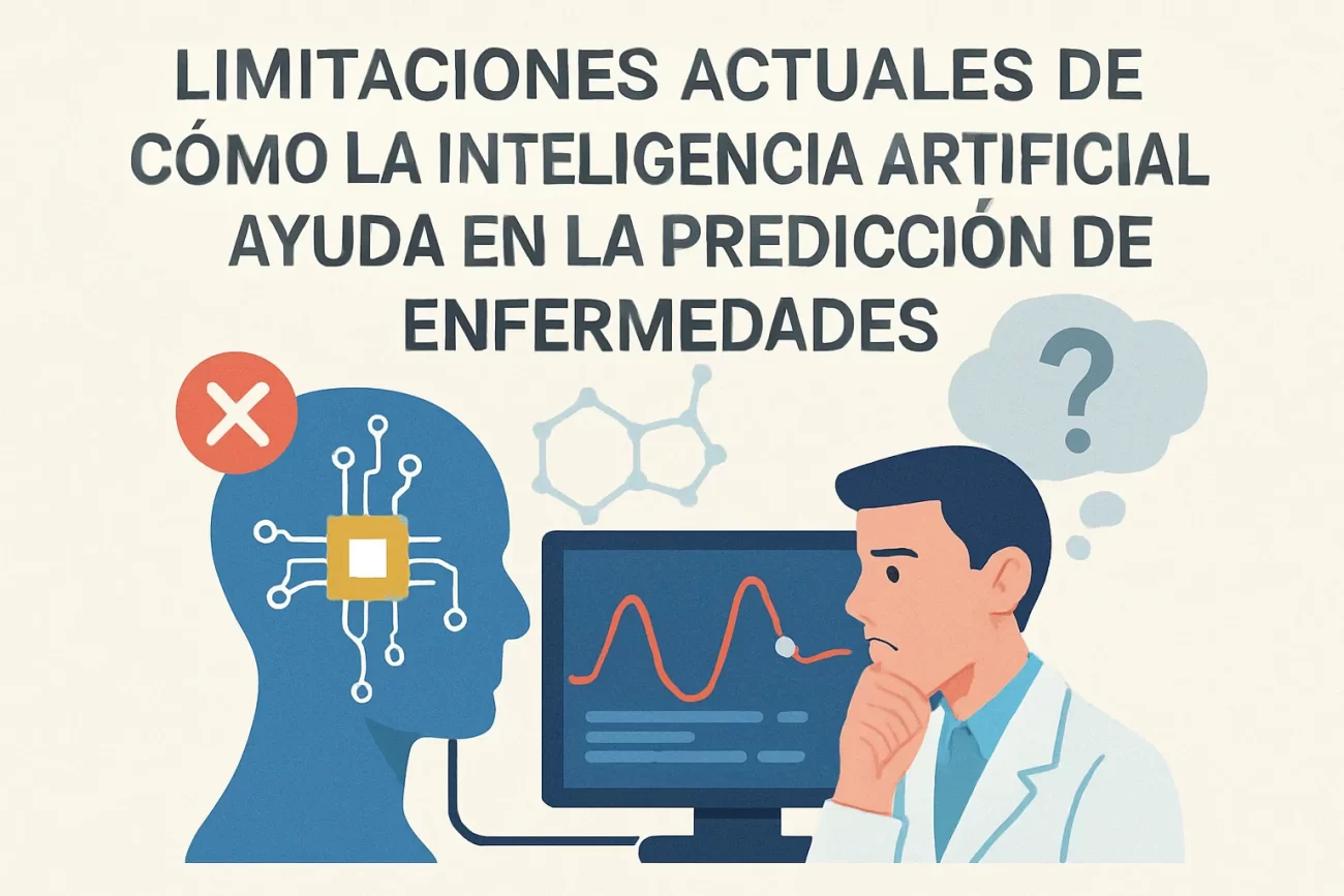limitaciones actuales de Cómo la inteligencia artificial ayuda en la predicción de enfermedades