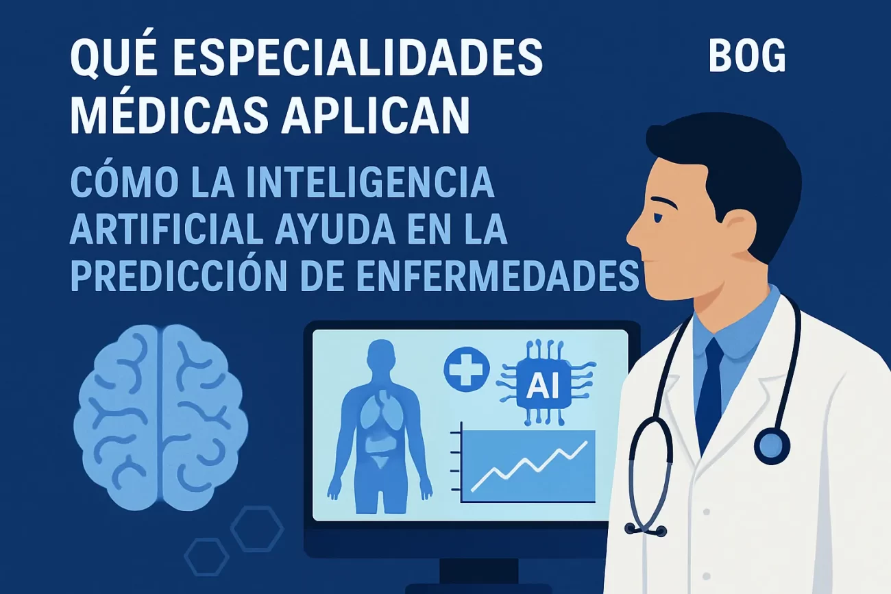 qué especialidades médicas aplican Cómo la inteligencia artificial ayuda en la predicción de enfermedades