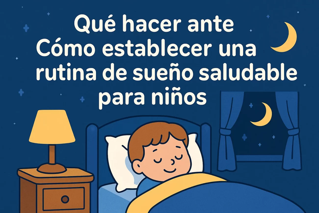 qué hacer ante Cómo establecer una rutina de sueño saludable para niños