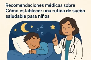 recomendaciones médicas sobre Cómo establecer una rutina de sueño saludable para niños