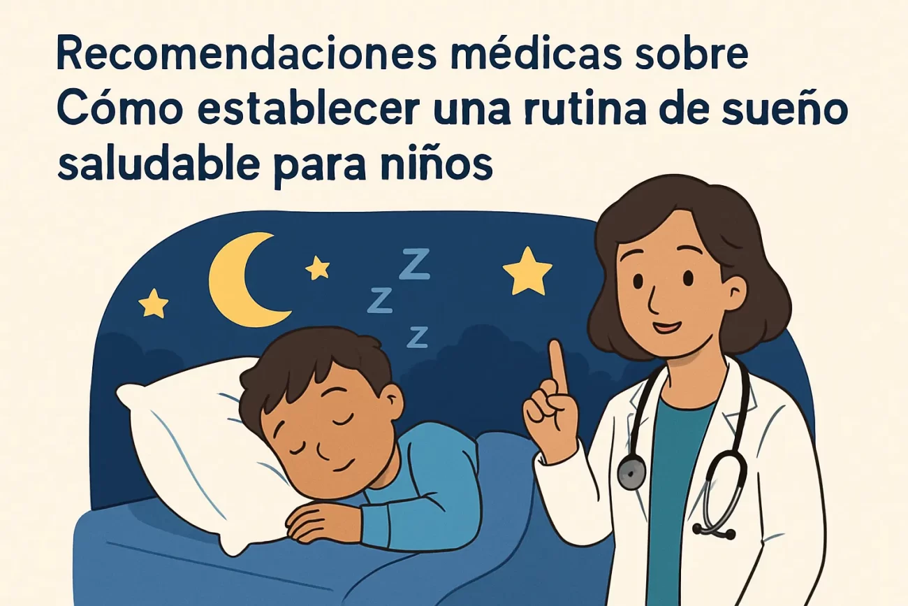 recomendaciones médicas sobre Cómo establecer una rutina de sueño saludable para niños