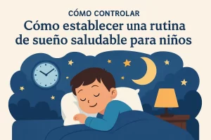 cómo controlar Cómo establecer una rutina de sueño saludable para niños
