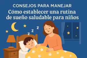 consejos para manejar Cómo establecer una rutina de sueño saludable para niños