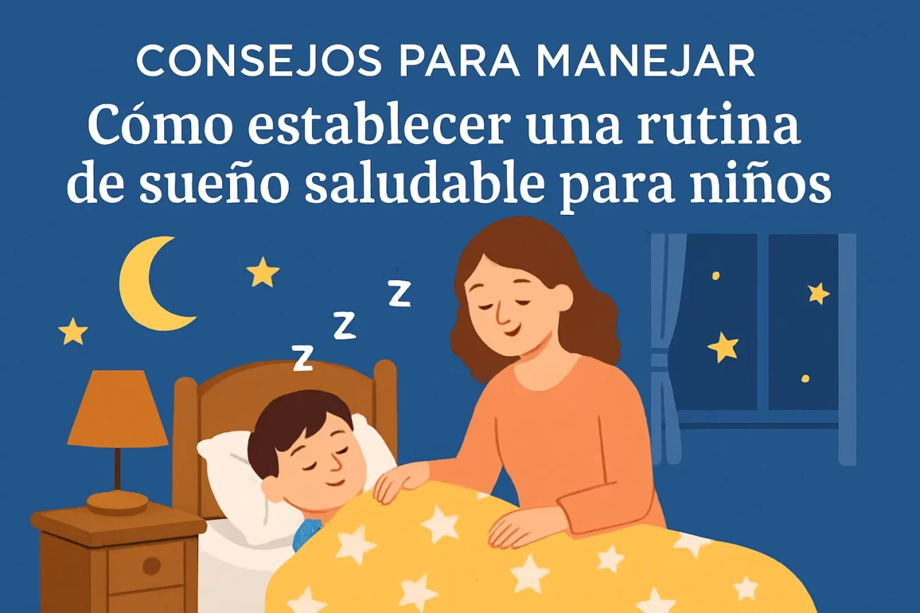 consejos para manejar Cómo establecer una rutina de sueño saludable para niños