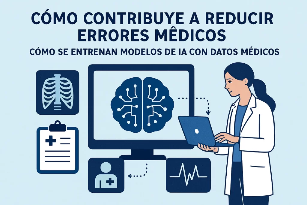 cómo contribuye a reducir errores médicos Cómo se entrenan modelos de IA con datos médicos