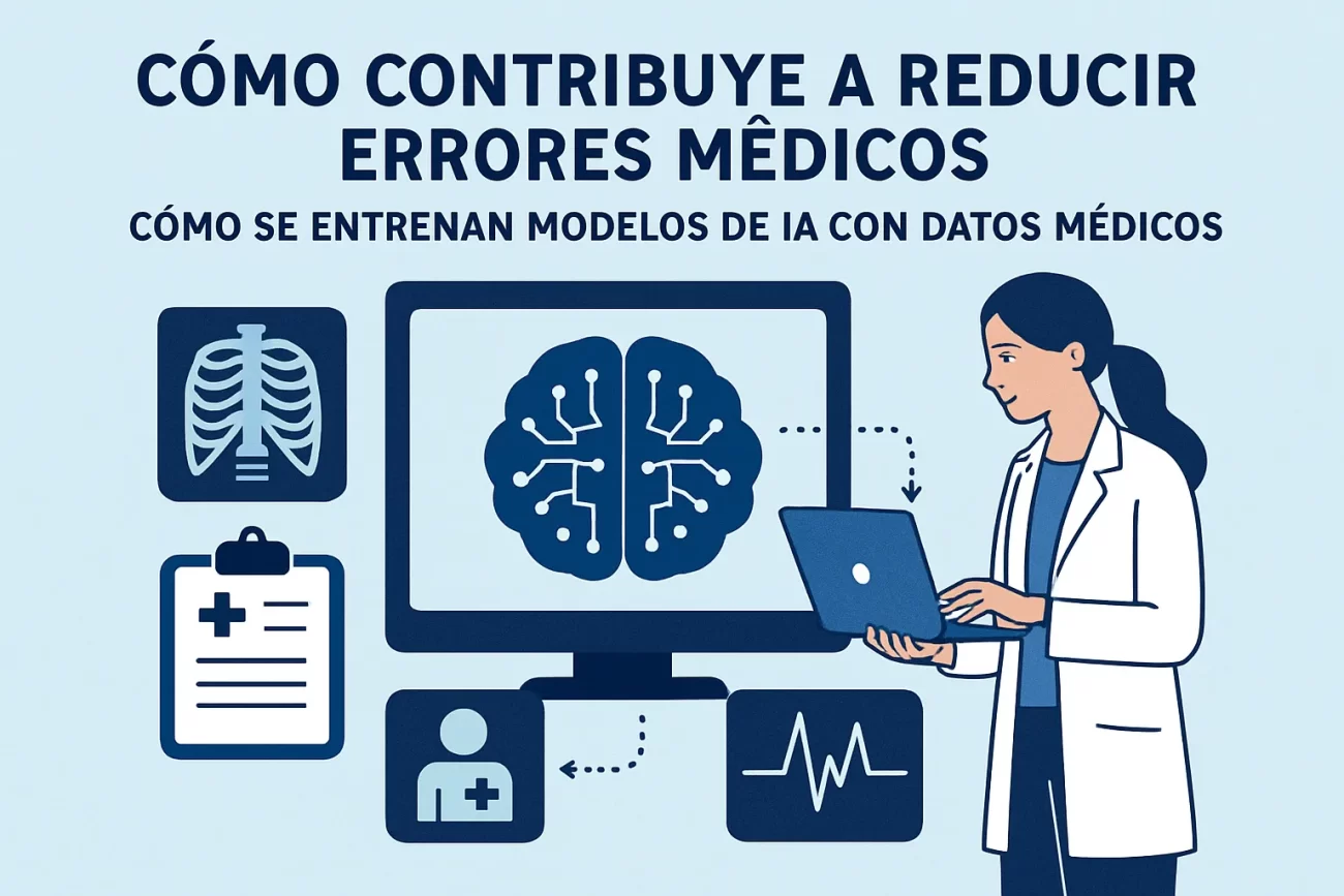 cómo contribuye a reducir errores médicos Cómo se entrenan modelos de IA con datos médicos