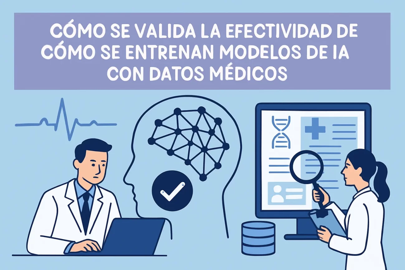 cómo se valida la efectividad de Cómo se entrenan modelos de IA con datos médicos