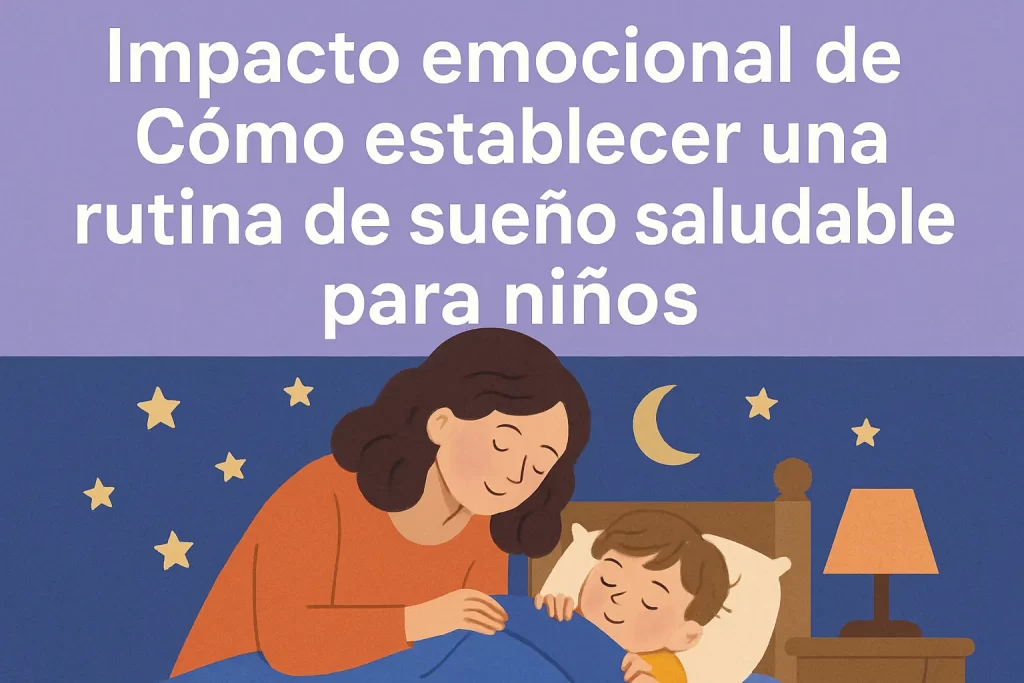 impacto emocional de Cómo establecer una rutina de sueño saludable para niños