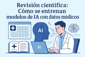 revisión científica de Cómo se entrenan modelos de IA con datos médicos