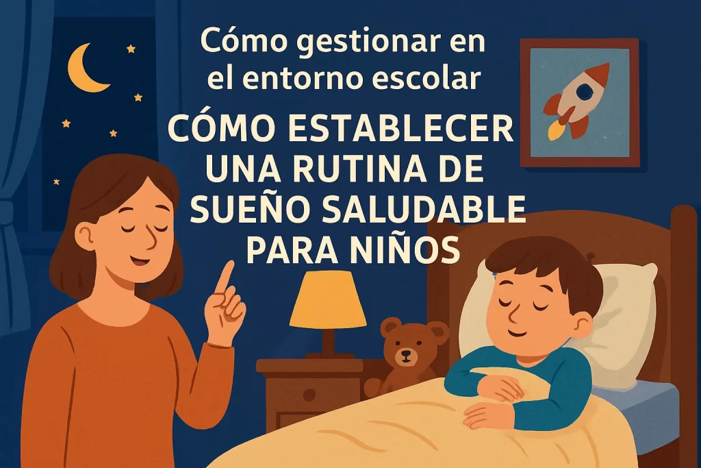 cómo gestionar en el entorno escolar Cómo establecer una rutina de sueño saludable para niños