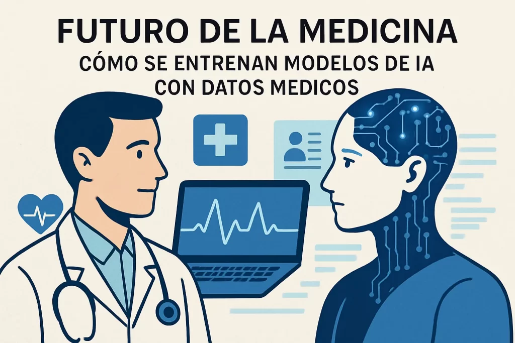 futuro de la medicina con Cómo se entrenan modelos de IA con datos médicos