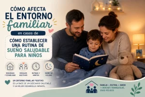 cómo afecta el entorno familiar en casos de Cómo establecer una rutina de sueño saludable para niños