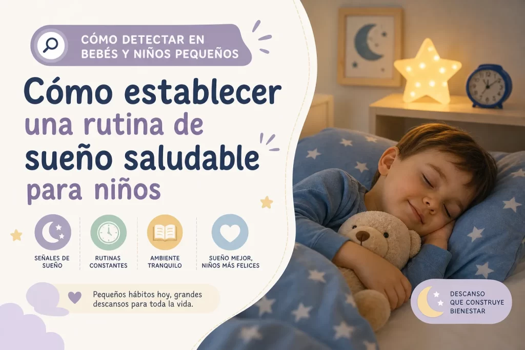 cómo detectar en bebés y niños pequeños Cómo establecer una rutina de sueño saludable para niños