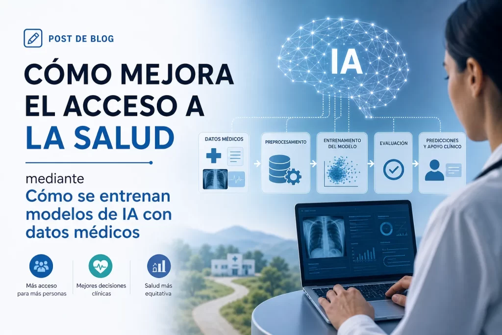 cómo mejora el acceso a la salud mediante Cómo se entrenan modelos de IA con datos médicos