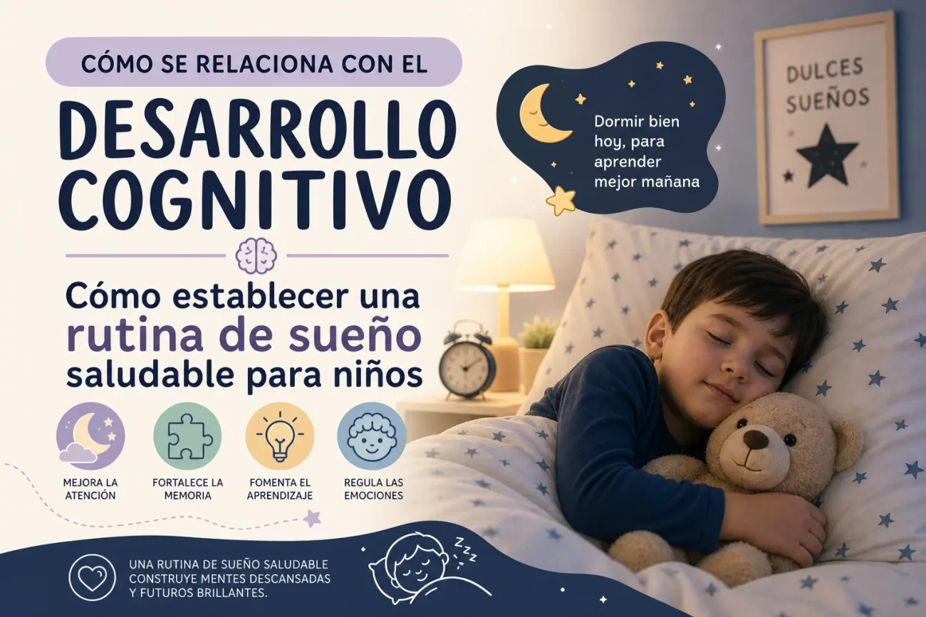 cómo se relaciona con el desarrollo cognitivo Cómo establecer una rutina de sueño saludable para niños