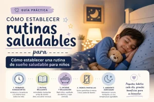 cómo establecer rutinas saludables para Cómo establecer una rutina de sueño saludable para niños