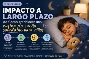 impacto a largo plazo de Cómo establecer una rutina de sueño saludable para niños